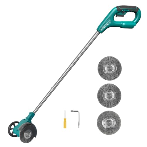 18V Akku Fugenreiniger,Ersatz für Makita 18V BL1850,Elektrische Fugenbürste/Unkrautbürste/Fugenkratzer,1x Fugenbürste Metall & 2X Nylon zum Rasenjäten,für Terrassenplatten & Gehwegen (Ohne Akku) 18V Akku Fugenreiniger,Ersatz für Makita 18V BL1850,Elektrische Fugenbürste/Unkrautbürste/Fugenkratzer,1x Fugenbürste Metall & 2X Nylon zum Rasenjäten,für Terrassenplatten & Gehwegen (Ohne Akku) von Squaeltirs