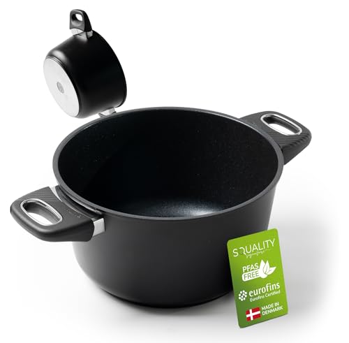 Squality Kochtopf Induktion 24 cm & 4l PFAS frei – Kochtopf klein | Milchtopf | Non Stick Topf Induktion | Antihaft aus Dänemark | Ofenfest bis 180 °C | Gesundes Kochen ohne Schadstoffe Squality Kochtopf Induktion 24 cm & 4l PFAS frei – Kochtopf klein | Milchtopf | Non Stick Topf Induktion | Antihaft aus Dänemark | Ofenfest bis 180 °C | Gesundes Kochen ohne Schadstoffe von Squality