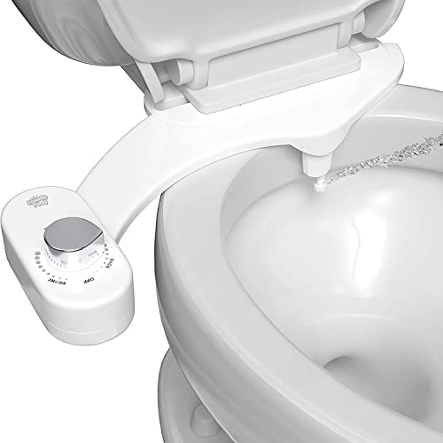 Squatty Potty SP Refresh-it Dual Stream Fresh Water Bidet Toilet Seat Attachment Non Electric, White, 17 x 4.5 x 9.8 inches von Squatty Potty