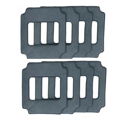 Kompatibel Mit Der Maschine QHC004/RL880/RL1188. Wischmopp-Glaswaschtuch. Premium-streifenfreie Mikrofasertücher. Teile For Fensterreinigerroboter.(8pcs grey mops) von Squigktva