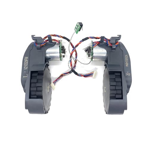 Reiserad. Kompatibel Mit Roborock S7 MAXV/S7 MaxV Ultra Antriebsradpaar, Stoßdämpfend, For Hartholz-/Fliesenböden, Staubsaugerteile(Right and Left wheel) von Squigktva