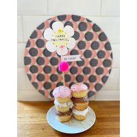 Gänseblümchen. Happy Birthday Tortenstecker von SquirrelbanditShop