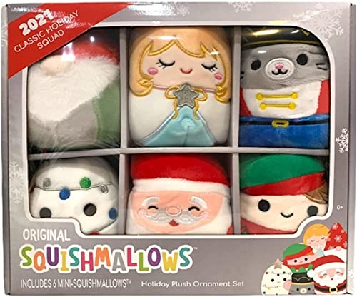 Squishmallows 2021 Holiday Plush Ornament Set (Classic Holiday Squad) von Squishmallows