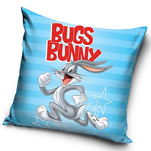 Carbotex Squishybean Kissenbezug, Looney Tunes, 40 x 40 cm, Blau von Carbotex