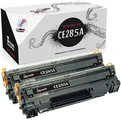Squuido 2 Tonerkartuschen CE285A kompatibel mit HP Laserjet Pro P1102 P1102w P1100 M1130 M1210 MFP M1212nf M1213nf M1217nfw M1132 M1134 M1136 P1103 P1104 P1104w P1106 | Hohe Reichweite 1600 Seiten von Squuido