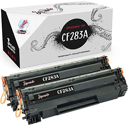 Squuido 2 Tonerkartuschen CF283A kompatibel mit HP Laserjet Pro MFP M125a M125nw M126a M126nw M127fn M127fw M128fn M128fw M225dn M225dw M201dw M201n M202dw M202n | Hohe Reichweite 1500 Seiten von Squuido