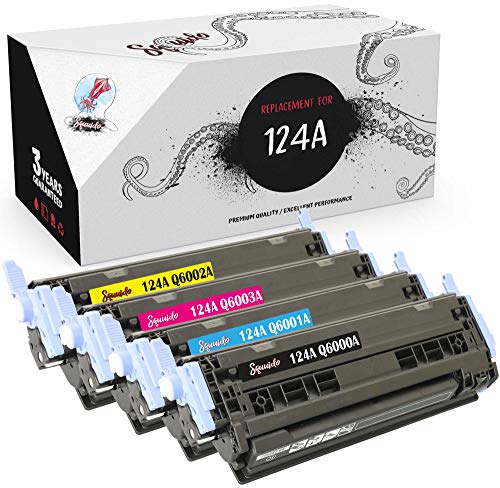 Squuido 4 Tonerkartuschen 124A kompatibel mit HP Color Laserjet 1600 1600n 2600 2600n 2600dn 2605 2605d 2605dn 2605dtn CM1015 CM1017 MFP | Hohe Reichweite 2500/2000 Seiten Squuido 4 Tonerkartuschen 124A kompatibel mit HP Color Laserjet 1600 1600n 2600 2600n 2600dn 2605 2605d 2605dn 2605dtn CM1015 CM1017 MFP | Hohe Reichweite 2500/2000 Seiten von Squuido