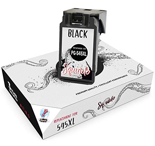 Squuido Remanufactured Tintenpatrone PG-545XL PG-545 XL Schwarz kompatibel mit Canon Pixma MG2950 MG3050 MG2450 MG2550S TS3150 MG2550 MX495 MG2900 MG3051 MG3053 MG2500 iP2850 MG2400 | Hohe Kapazität von Squuido