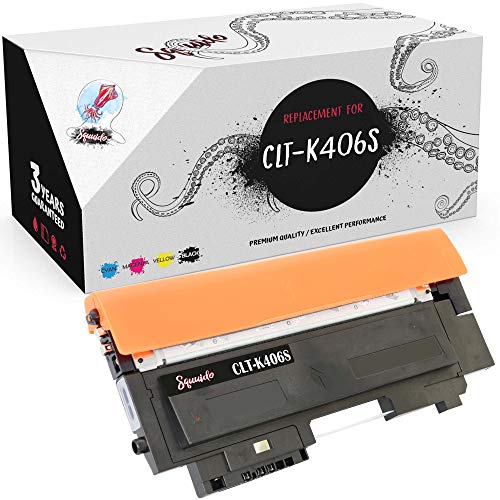 Squuido Schwarz Tonerkartusche CLT-K406S CLT-406S kompatibel mit Samsung Xpress SL C410W C460FW C460W C467W CLP-360 CLP-365 CLP-365W CLX-3305 CLX-3305FN CLX-3305W | Hohe Reichweite 1500 Seiten von Squuido