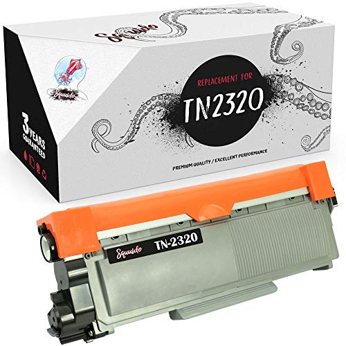 Squuido Tonerkartusche TN2320 TN 2320 kompatibel mit Brother HL-L2300D L2320D L2340DW L2360DN L2360DW L2365DW L2380DW DCP-L2500D L2520DW L2540DN L2560DW MFC-L2700DW | Hohe Reichweite 2600 Seiten von Squuido