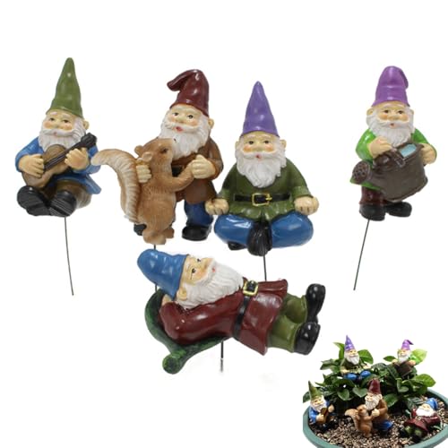 5 Stück Gartenzwerg Statue Ornament, Teiliges Gartendekor Zwergfiguren Harz, Lustiger Zwerg Feengarten Zubehör Für Terrasse, Für Garten Zur Verschönerung Ihrer Außenbereiche Für Freunde 5 Stück Gartenzwerg Statue Ornament, Teiliges Gartendekor Zwergfiguren Harz, Lustiger Zwerg Feengarten Zubehör Für Terrasse, Für Garten Zur Verschönerung Ihrer Außenbereiche Für Freunde von Srcasy