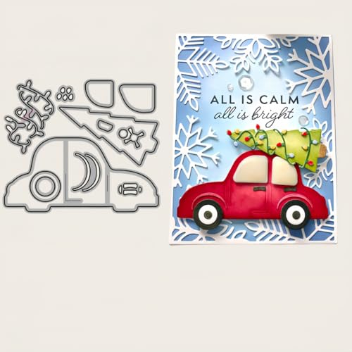 Sredwtk Auto und Weihnachtsbaum Stanzschablonen Weihnachten Metall Prägeschablonen Stanzformen Schneiden für DIY Karte Sammelalbum Scrapbooking Fotoalbum Deko Sredwtk Auto und Weihnachtsbaum Stanzschablonen Weihnachten Metall Prägeschablonen Stanzformen Schneiden für DIY Karte Sammelalbum Scrapbooking Fotoalbum Deko von Sredwtk