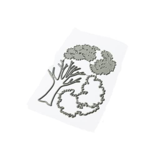 Sredwtk Baum Stanzschablonen Cutting Dies Prägeschablonen Stanzformen Schablonen Für Scrapbooking, Fotopapier 3D Karten Handwerk Prägen DIY Herstellung Geschenk von Sredwtk