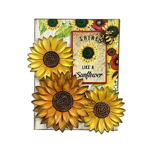 Sredwtk Biene Sonnenblume Stanzschablonen Metall Stanzformen Blumen Silber Schneiden Schablonen für DIY cutting dies Scrapbooking Album, Schneiden Schablonen Papier Karten Sammelalbum Deko von Sredwtk