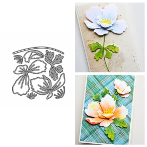 Sredwtk Blumen Blüten Stanzschablonen Blumen Metall Prägeschablonen Stanzformen Schneiden für DIY Karte Sammelalbum Scrapbooking Fotoalbum Deko Cutting Dies von Sredwtk