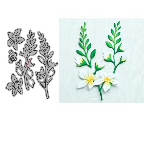 Sredwtk Blumen Set Stanzschablonen Geburtstag Weihnachten Metall Prägeschablonen Stanzformen Schneiden für DIY Karte Sammelalbum Scrapbooking Fotoalbum Deko (C) von Sredwtk