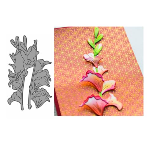 Sredwtk Blumen Set Stanzschablonen Geburtstag Weihnachten Metall Prägeschablonen Stanzformen Schneiden für DIY Karte Sammelalbum Scrapbooking Fotoalbum Deko Cutting Dies (A) von Sredwtk