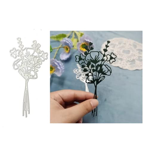 Sredwtk Ein Blumenstrauß Stanzschablonen Blumen Cutting Dies Prägeschablonen Stanzformen Schablonen Für Scrapbooking, Fotopapier 3D Karten Handwerk Prägen DIY Herstellung Geschenk von Sredwtk