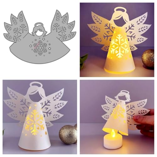 Sredwtk Engel Laterne Geschenkbox Stanzschablonen Schachtel Stanzschablonen Box Metall Prägeschablonen Stanzmaschine Stanzformen Schablonen für DIY 3D Keksbox Süßigkeitenbox Sredwtk Engel Laterne Geschenkbox Stanzschablonen Schachtel Stanzschablonen Box Metall Prägeschablonen Stanzmaschine Stanzformen Schablonen für DIY 3D Keksbox Süßigkeitenbox von Sredwtk