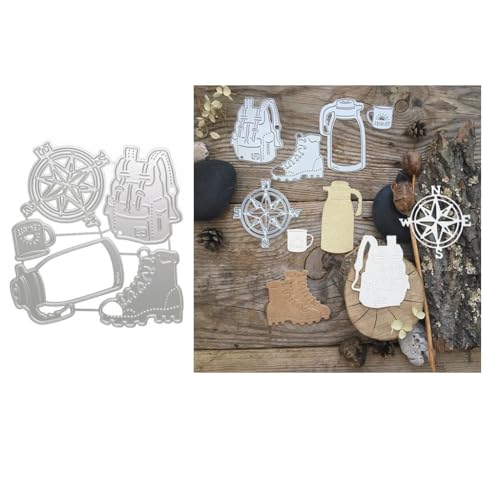 Sredwtk Rucksack Kompass Stanzschablonen Metall Prägeschablonen Stanzformen Schneiden für DIY Karte Sammelalbum Scrapbooking Fotoalbum Deko Cutting Dies Sredwtk Rucksack Kompass Stanzschablonen Metall Prägeschablonen Stanzformen Schneiden für DIY Karte Sammelalbum Scrapbooking Fotoalbum Deko Cutting Dies von Sredwtk
