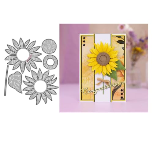 Sredwtk Sonnenblume Stanzschablonen Blumen Metall Prägeschablonen Stanzformen Schneiden für DIY Karte Sammelalbum Scrapbooking Fotoalbum Deko Sredwtk Sonnenblume Stanzschablonen Blumen Metall Prägeschablonen Stanzformen Schneiden für DIY Karte Sammelalbum Scrapbooking Fotoalbum Deko von Sredwtk