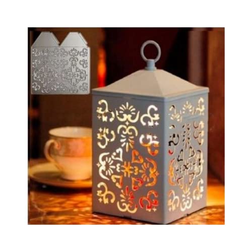 Sredwtk Stanzschablonen Laterne Metall Prägeschablonen Stanzformen Cutting Dies für DIY Scrapbooking Karten Handwerk Geschenk Homedeko von Sredwtk