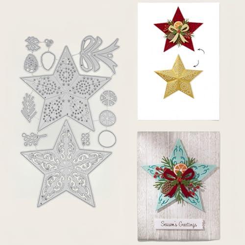 Sredwtk Stern Weihnachten Stanzschablonen Weihnachten 3D Stern Metall Prägeschablonen Stanzformen Schneiden für DIY Karte Sammelalbum Scrapbooking Fotoalbum Deko Sredwtk Stern Weihnachten Stanzschablonen Weihnachten 3D Stern Metall Prägeschablonen Stanzformen Schneiden für DIY Karte Sammelalbum Scrapbooking Fotoalbum Deko von Sredwtk