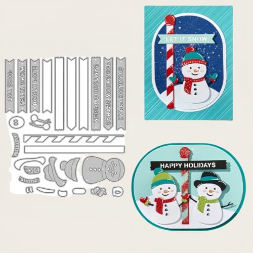 Sredwtk Straßenschilder Schneemann Winter Stanzschablonen Weihnachten Schrift Metall Prägeschablonen Stanzformen Schneiden für DIY Karte Sammelalbum Scrapbooking Fotoalbum Deko Sredwtk Straßenschilder Schneemann Winter Stanzschablonen Weihnachten Schrift Metall Prägeschablonen Stanzformen Schneiden für DIY Karte Sammelalbum Scrapbooking Fotoalbum Deko von Sredwtk