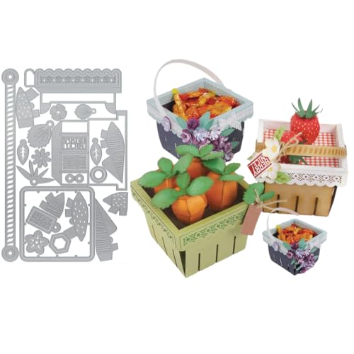 Sredwtk Strawberry Tulip Korb Geschenkbox Stanzschablonen Schachtel Stanzschablonen Box Metall Prägeschablonen Stanzmaschine Stanzformen Schablonen für DIY 3D Keksbox Süßigkeitenbox Sredwtk Strawberry Tulip Korb Geschenkbox Stanzschablonen Schachtel Stanzschablonen Box Metall Prägeschablonen Stanzmaschine Stanzformen Schablonen für DIY 3D Keksbox Süßigkeitenbox von Sredwtk