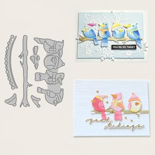 Sredwtk Winter Vögel Stanzschablonen Weihnachten Vögel Metall Prägeschablonen Stanzformen Schneiden für DIY Karte Sammelalbum Scrapbooking Fotoalbum Deko Sredwtk Winter Vögel Stanzschablonen Weihnachten Vögel Metall Prägeschablonen Stanzformen Schneiden für DIY Karte Sammelalbum Scrapbooking Fotoalbum Deko von Sredwtk