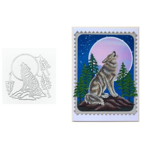 Sredwtk Wolf Stanzschablonen Tiere Cutting Dies Prägeschablonen Stanzformen Schablonen Für Scrapbooking, Fotopapier 3D Karten Handwerk Prägen DIY Herstellung Geschenk Sredwtk Wolf Stanzschablonen Tiere Cutting Dies Prägeschablonen Stanzformen Schablonen Für Scrapbooking, Fotopapier 3D Karten Handwerk Prägen DIY Herstellung Geschenk von Sredwtk