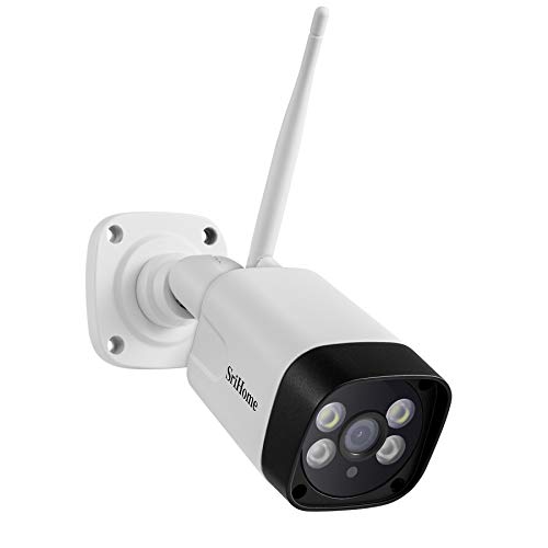 Sricam Italia SH035 Überwachungskamera, 3 MP, WLAN, Kamera 1296 P, Außenkamera, Sicherheitskamera mit Nachtsicht, IP66, wasserdicht, Bewegungserkennung, 2-Wege-Audio, kostenlose App 1 Stück (1er Pack) von Sricam Italia