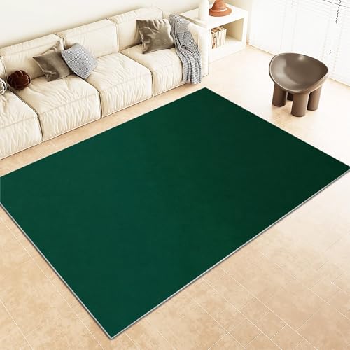 Teppich Rutschfeste für Wohnzimmer Esszimmer, Einfarbiger Hintergrund DunkelgrüN Dekor Teppich für Schlafzimmer Kinderzimmer - DunkelgrüN Kurzflor Flanell Teppiche Pflegeleicht Waschbare 120x180cm Teppich Rutschfeste für Wohnzimmer Esszimmer, Einfarbiger Hintergrund DunkelgrüN Dekor Teppich für Schlafzimmer Kinderzimmer - DunkelgrüN Kurzflor Flanell Teppiche Pflegeleicht Waschbare 120x180cm von Srigzcaly