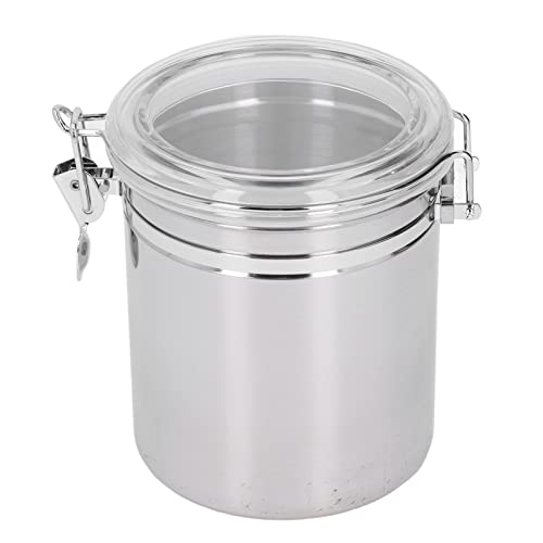 Hochwertiger Luftdichter Behälter aus Edelstahl Zur Aufbewahrung von Lebensmitteln, Trockenfrüchte, Tee und Milchpulver (Große 1600 ml) von Srliya
