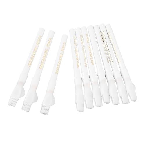Srliya 10 -pcs -Nähstifte Leicht zu Entfernen, Kreide Zum Nähen und Schneiderei mit Bürstenkappe, Zuhause oder Speicher, Geeignet für Stoffe, weiß Geeignet, weiß Geeignet, weiß von Srliya