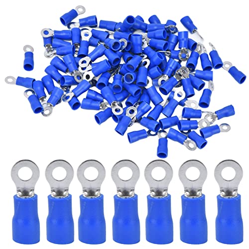 Srliya 100pcs Pre -Isolation -Crimp -Klemmen Kupfer PVC Ring Typ Drahtanschluss für Computer AWG 16‑14 von Srliya