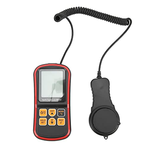 Srliya 1030 Light Messer Split Digital Illuminance Messgerät mit Temperaturmessbereich von Bis zu 200.000 Lx für die Lichtmessung von Srliya
