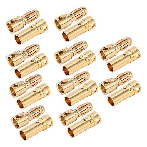 Srliya 10pcs 3,5 Mm Weiblicher Bananenstopfen Reines Kupfergoldplattiertem Bananenanschluss für Elektronische Messzubehör von Srliya