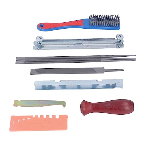 Srliya 11pcs Kettensägenschärfer -Dateikettenkettensägen Zähneschärfen -Werkzeug -Set -Kit mit Messgerätengriff Srliya 11pcs Kettensägenschärfer -Dateikettenkettensägen Zähneschärfen -Werkzeug -Set -Kit mit Messgerätengriff von Srliya
