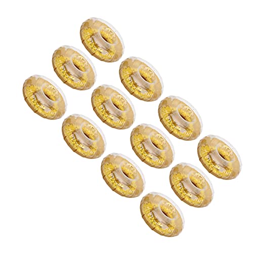 Srliya 12 -pcs Aufblasbare Getränkehalter mit Funkelnden Konfetti, Gute Zeit in der Sonne, Strandpartypool -Becher -Halter für Partyversorgungen Poolspielzeug, Spas, Seen, Flüsse, PVC von Srliya