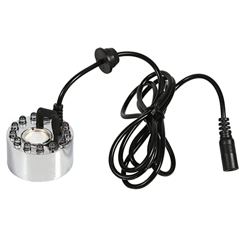 Srliya 24 V 12 LED DREI Farben Allmähliche Änderung Zerstäuber Farbwechsel Ultraschall Spray Brunnen Pool Zerstäuber Luftbefeuchter (Zerstäuberkopf mit dreifarbigem Farbverlauf) von Srliya