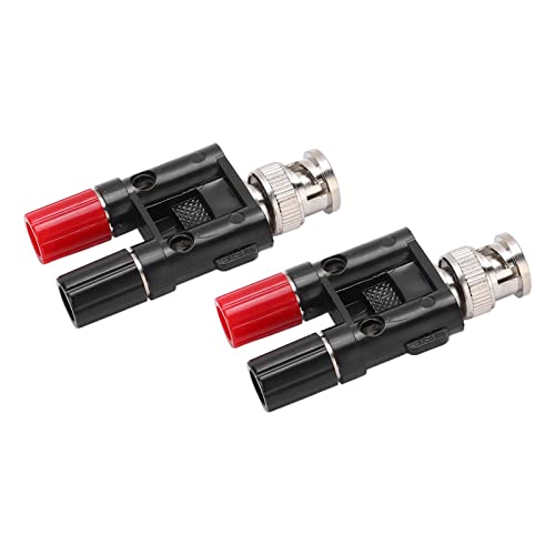 Srliya 2pcs Bnc Männlich Bis Dual 4mm Banane Weibliche Sockelbindung Post RF Koaxial Splitter Adapter -Anschluss von Srliya
