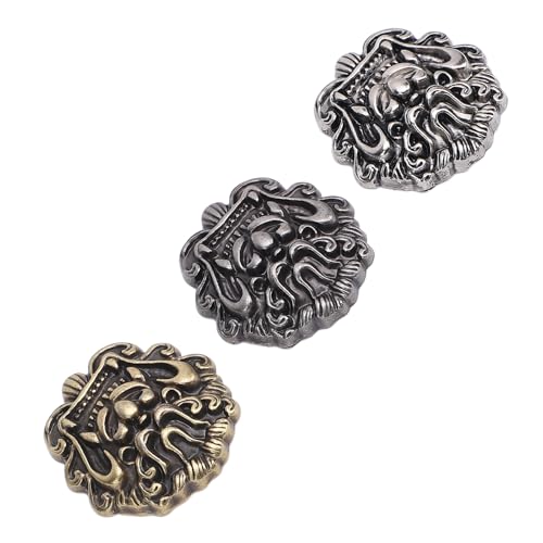 Srliya 3 Set Metallknöpfe Vintage, Drachenmuster Retro -Kleidungsknöpfe für Handwerk, Ausgezeichnete Zinklegierung, Geeignet für Lederhandwerk, Reparatur und Dekoration Srliya 3 Set Metallknöpfe Vintage, Drachenmuster Retro -Kleidungsknöpfe für Handwerk, Ausgezeichnete Zinklegierung, Geeignet für Lederhandwerk, Reparatur und Dekoration von Srliya