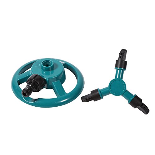 Srliya 360 Grad Rotierender Bewässerungssystem für das Bewässerung des Sprinklers 3 Düsenrohr, Effizient Bewässerung für Gartenrasen, Bestehend aus ABS von Srliya