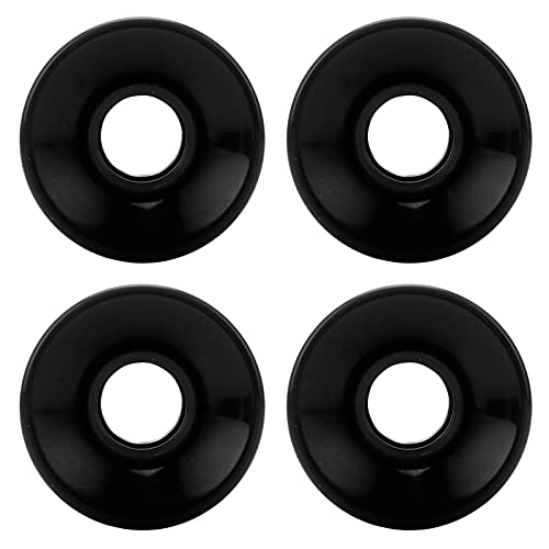 Srliya 4PCS 78A Skateboardräder Schnell für Anfänger mit Hoher Elastizität, Geeignet für -Longboard -Kreuzer -Board, PU -Material, Wie Gezeigt Bilder (Schwarz) von Srliya