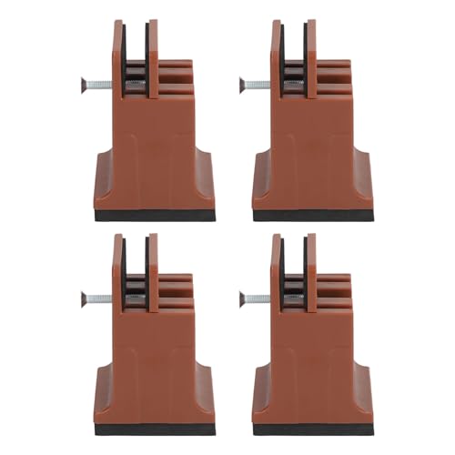 Srliya 4PCS Verstellbare Möbel Risers Gummi -Bettsofa Tischstuhl Stuhl Raisers Lifter für Hochleistungsmöbel, Schraubenklemme, Home Office Lärmschutzverhütung (#2) von Srliya