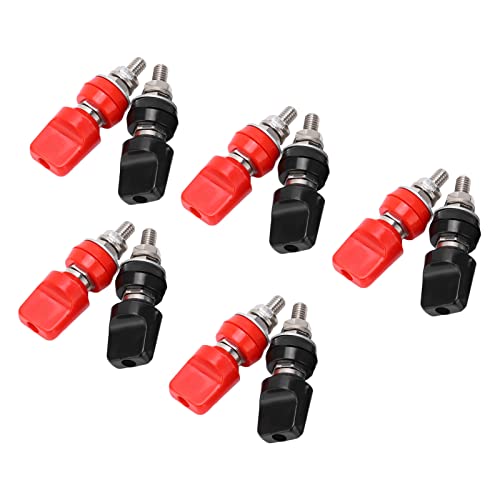 Srliya 5 Set J.50019 (1) Strombindung Post M6 Messingterminal Bindungsposten mit 4mm Buchse für Elektronische Instrumente Schiffe von Srliya