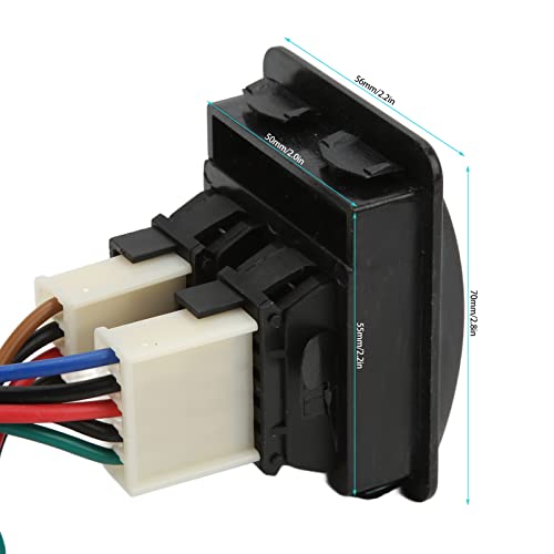 Srliya 5 Stücke Universal Auto Power Elektrische Fensterheber Schalter Regler Kits mit Kabelbaum für 2 Türen von Srliya
