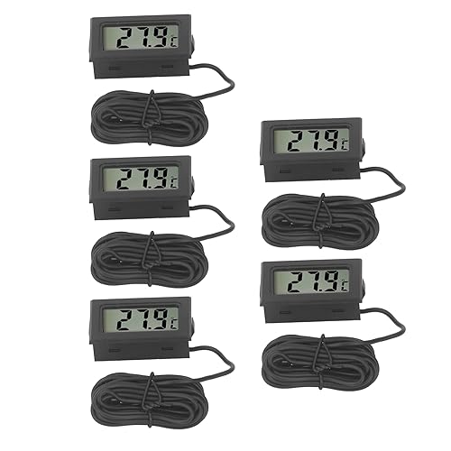Srliya 5pcs Elektronisches Digitales Display Thermometer Schwarz Mini Eingebettet in der Digitaltemperaturmessung in Innenräumen Srliya 5pcs Elektronisches Digitales Display Thermometer Schwarz Mini Eingebettet in der Digitaltemperaturmessung in Innenräumen von Srliya