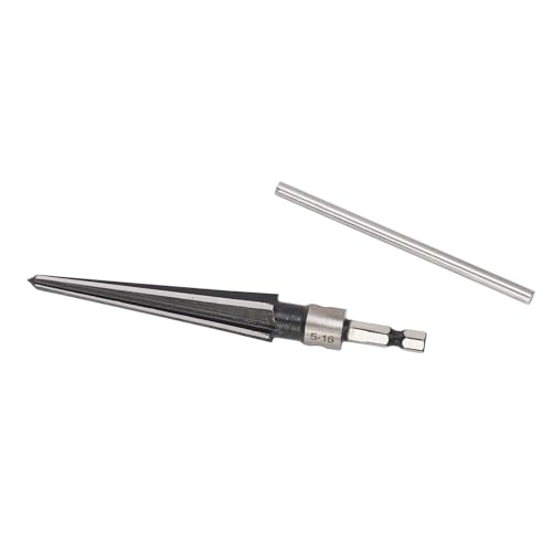 Srliya 6 Flötenverjüngende REAMER Conical End Hex Shank Holzbearbeitung REAMER T GEHALTE REAMING TOY 5‑16mmmm von Srliya